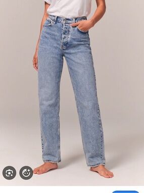 Abercrombie & fitch high rise dad Jean crossover
